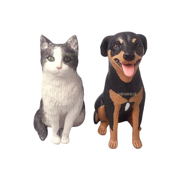 Custom Dog and Cat Wedding Cake Toppers