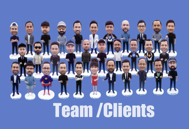 Custom Bobbleheads for Team Members or VIP Clients