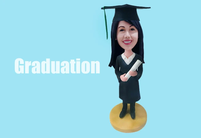 custom graduation bobblehead