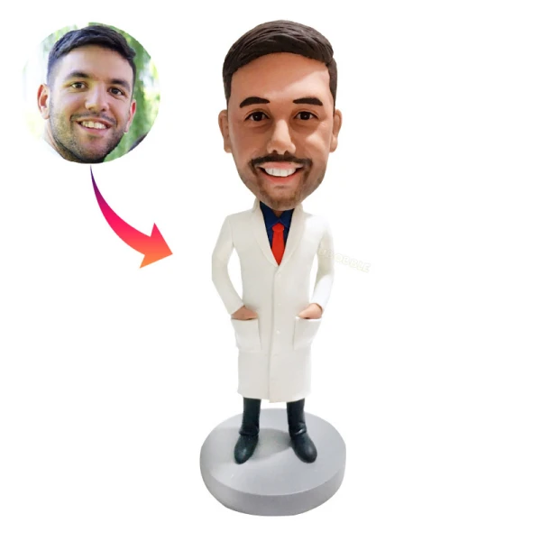 Personalized Male Doctor Bobblehead Dolls from photos