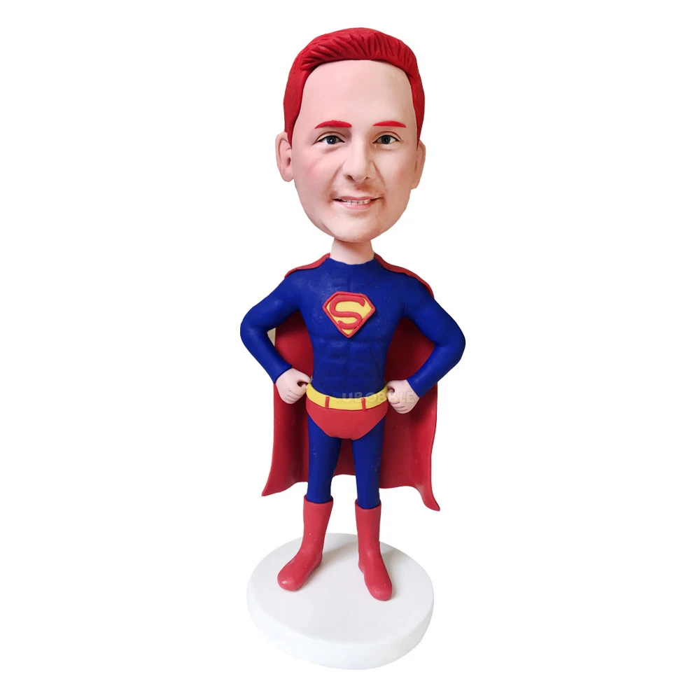 Custom Superman Bobblehead from photos, Put Your Face on Superman - Ubobble