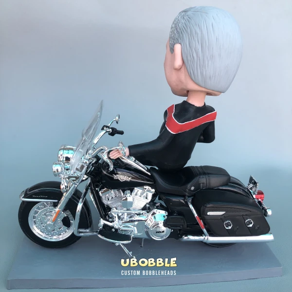 Custom Bobblehead figurines on Harley Davidson Motorcycle