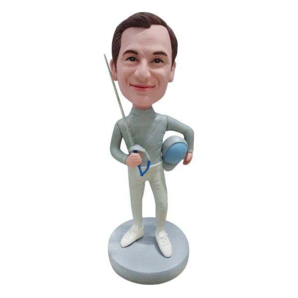 Custom Made Fencing Bobblehead, Fully Made from Photos