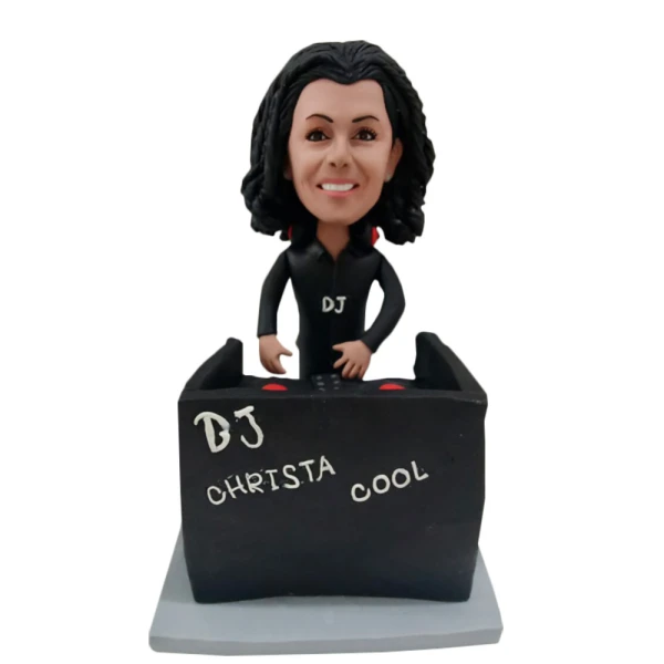 Custom DJ Bobblehead - Female DJ