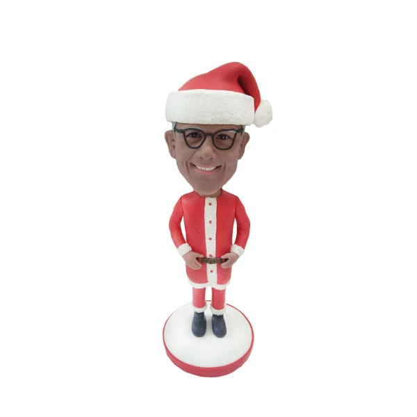 Custom Bobblehead for Man with Christmas Outfit