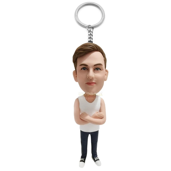 Custom Bobblehead Keychain, Funny Gift